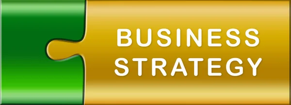 Estratégia de negócios web adesivo botão — Fotografia de Stock