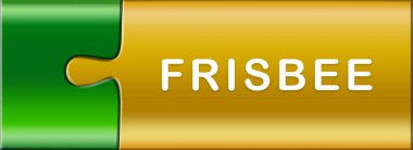  Parlak yapboz parçaları üzerine düğme metni