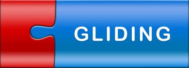  Parlak yapboz parçaları üzerine düğme metni