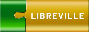  Parlak yapboz parçaları üzerine düğme metni