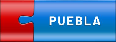  Parlak yapboz parçaları üzerine düğme metni