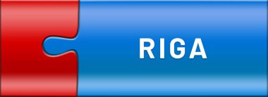  Parlak yapboz parçaları üzerine düğme metni