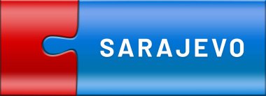  Parlak yapboz parçaları üzerine düğme metni