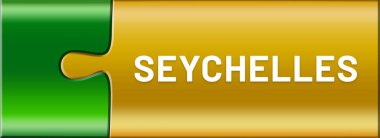  Parlak yapboz parçaları üzerine düğme metni