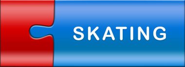  Parlak yapboz parçaları üzerine düğme metni