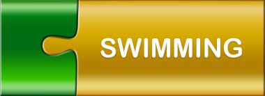  Parlak yapboz parçaları üzerine düğme metni