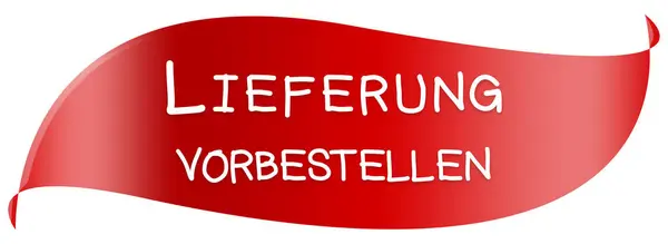 Liferung Vorbestellen Web Sticker Button — Φωτογραφία Αρχείου