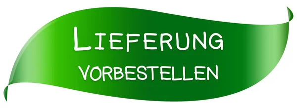 Lieferung Vorbestellen Web Sticker Button — 스톡 사진