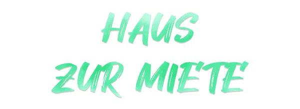 Haus Zur Miete Web Sticker Düğmesi — Stok fotoğraf