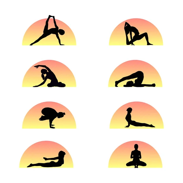 Icon yoga — Stock Vector