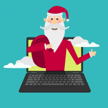 Noel Baba hediyeleri ile dizüstü bilgisayar çıkar