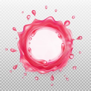 pembe sıvı sıçrama.