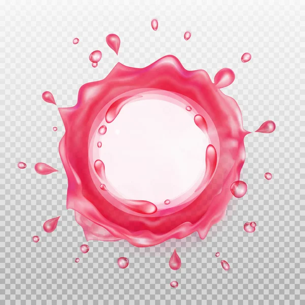 pembe sıvı sıçrama.