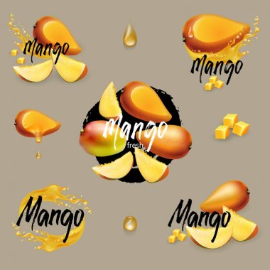 Vektör Mango koleksiyonu.