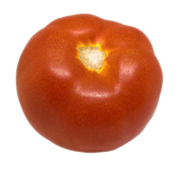 Tomate vermelho isolado sobre um fundo branco — Fotografia de Stock