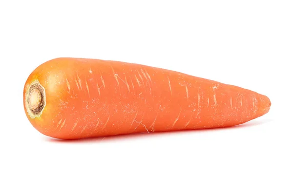 Carota Arancione Sano Isolato Vegetale Sfondo Bianco — Foto Stock