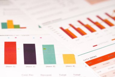                                Çizelge ya da grafik. Mali, hesap, istatistik ve iş verileri kavramı