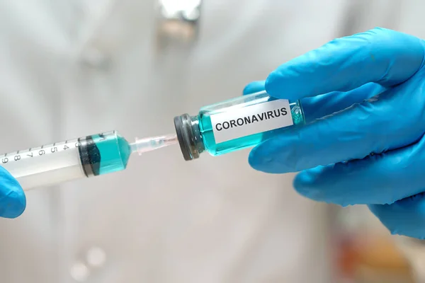 Novel Coronavirus (2019-nCoV) vaccine development medical for doctor use to treat pneumonia illness patients at Wuhan, China.
