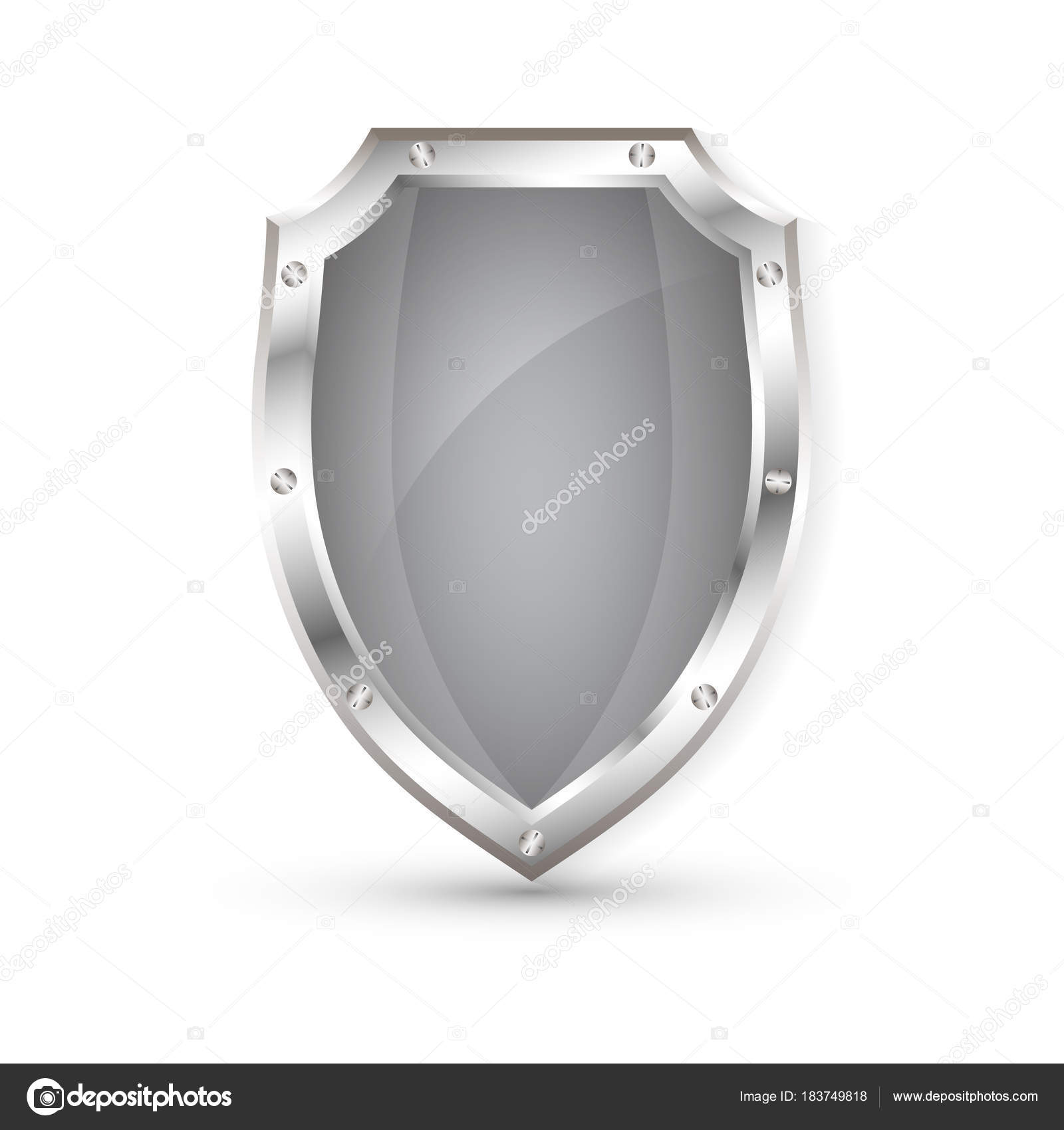 空の金属シールド 保護シールド ベクトル イラスト ストックベクター C Olehsvetiukha Gmail Com