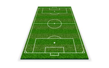 Futbol sahası. Futbol Avrupa sahası. Vektör çizim