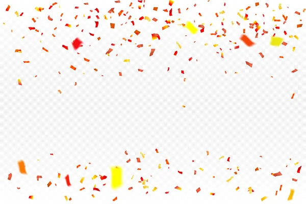 Warna-warni confetti pada latar belakang putih, gambar vektor - Stok Vektor