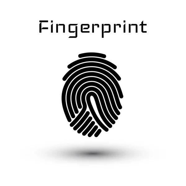Finger-print Scanning Identification System. Biometric Authorization and Business Security Concept. Vector illustration — Stock Vector