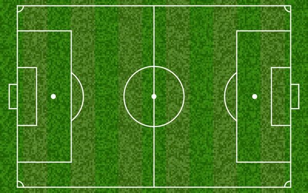 Campo de fútbol. Campo europeo de fútbol. Ilustración vectorial — Vector de stock