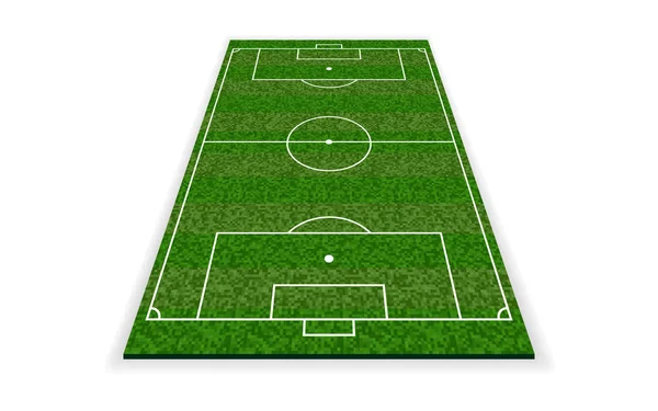 Campo di calcio. Campo europeo di calcio. Illustrazione vettoriale — Vettoriale Stock