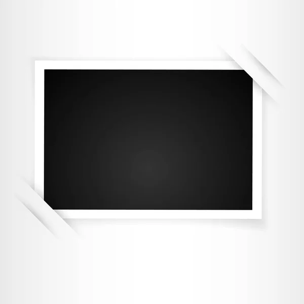 Retro photo frame with shadows. Vector illustration — Stock Vector