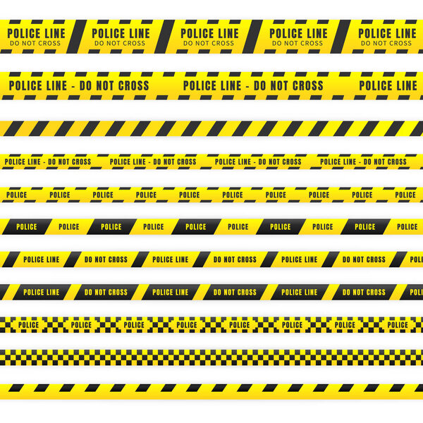 An illustration of police tape with a spiritual theme