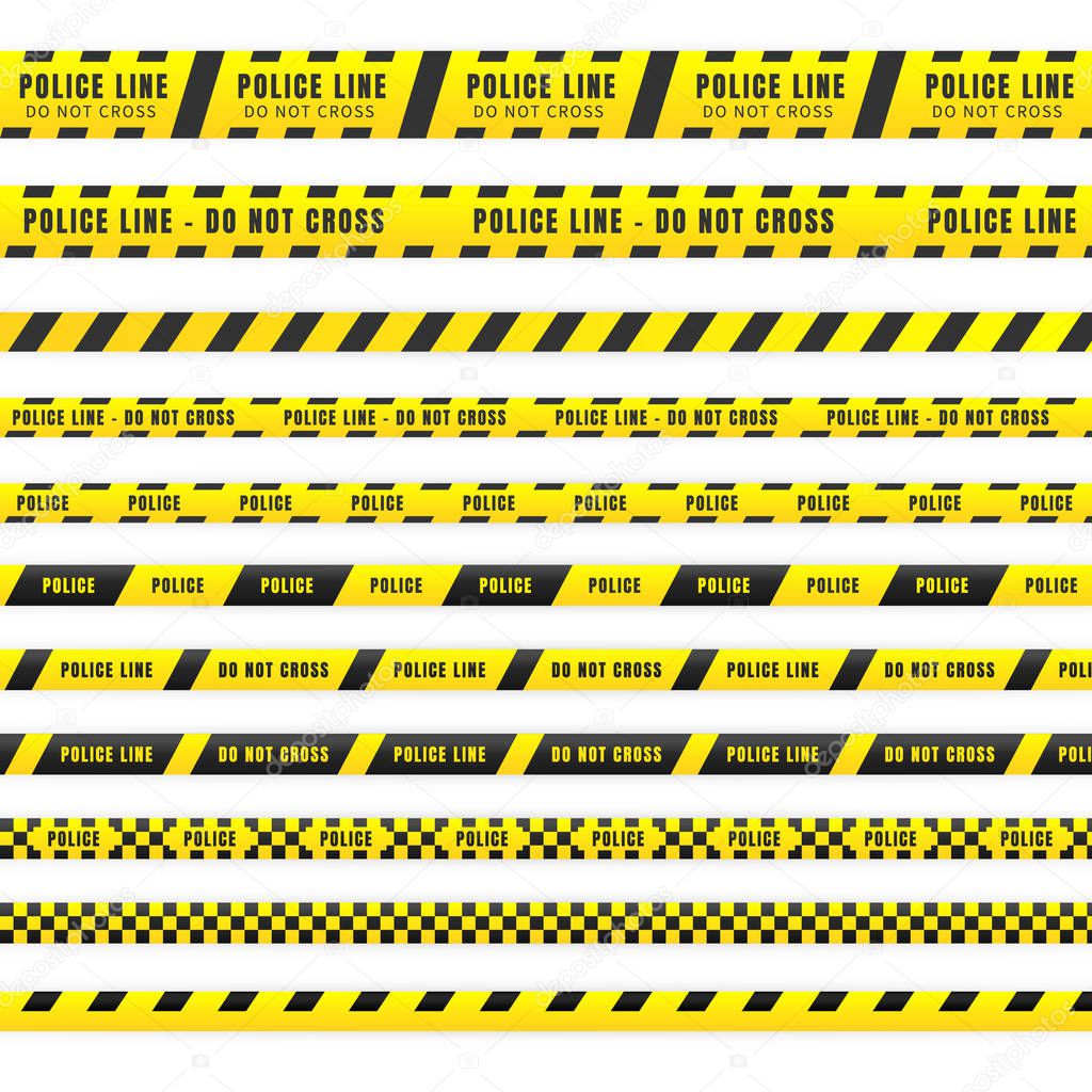 An illustration of police tape with a spiritual theme