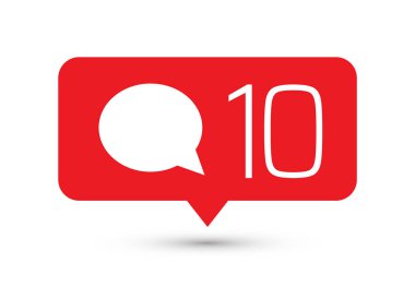 Sosyal medya simge yorumlar. Yorum düğmesini, sembol, işareti. Mesaj işareti, posta simgesi