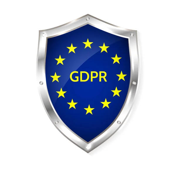 EU: S allmänna uppgiftsskyddsförordningen. EU BNPR vektorillustration — Stock vektor