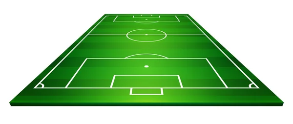Vectorillustratie van voetbalveld, voetbalveld — Stockvector