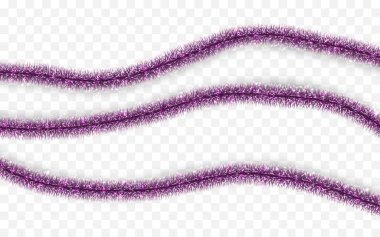 Noel ya da yeni yıl geleneksel süslemeleri. Xmas süslü çelenk asıyor. Dekor elemanı. Vektör illüstrasyonu