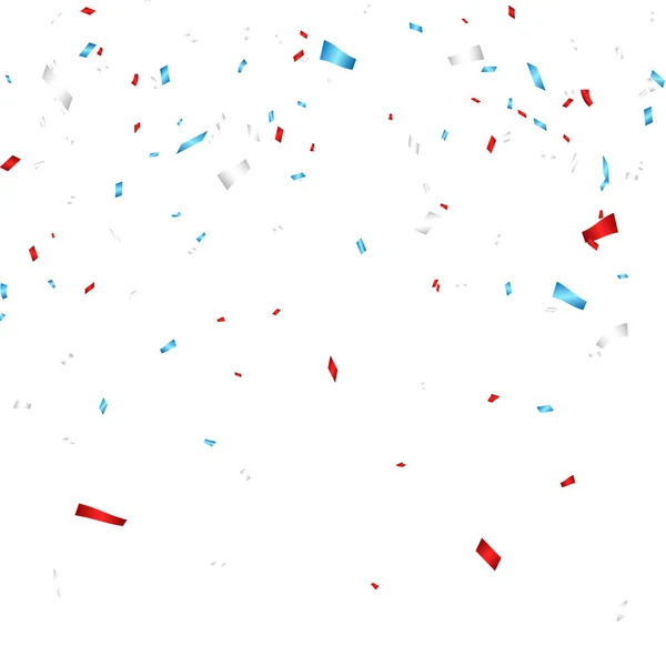 Des confettis colorés. Carnaval de célébration tombant confettis brillants paillettes. Carte de voeux de luxe. Illustration vectorielle — Image vectorielle