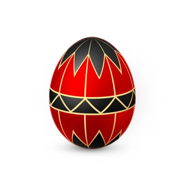 Color Huevo Pascua Sobre Fondo Blanco Plantilla Diseño Ilustración Vectorial — Vector de stock