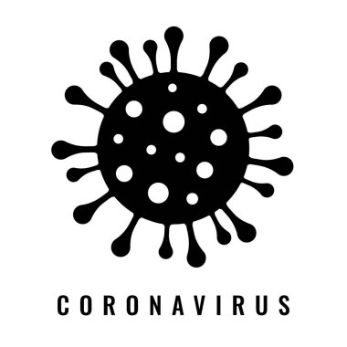 Coronavirus Covid-19, 2019-NKoV. Virüs biriminin tasviri. Dünya salgını konsepti. Vektör illüstrasyonu.