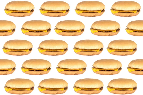 Простая текстура чизбургера на белом фоне — стоковое фото