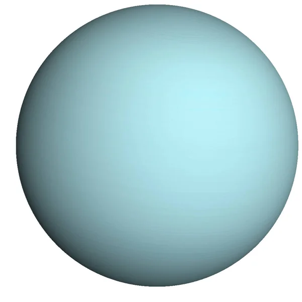 Urano planeta de sistema solar isolado . — Fotografia de Stock