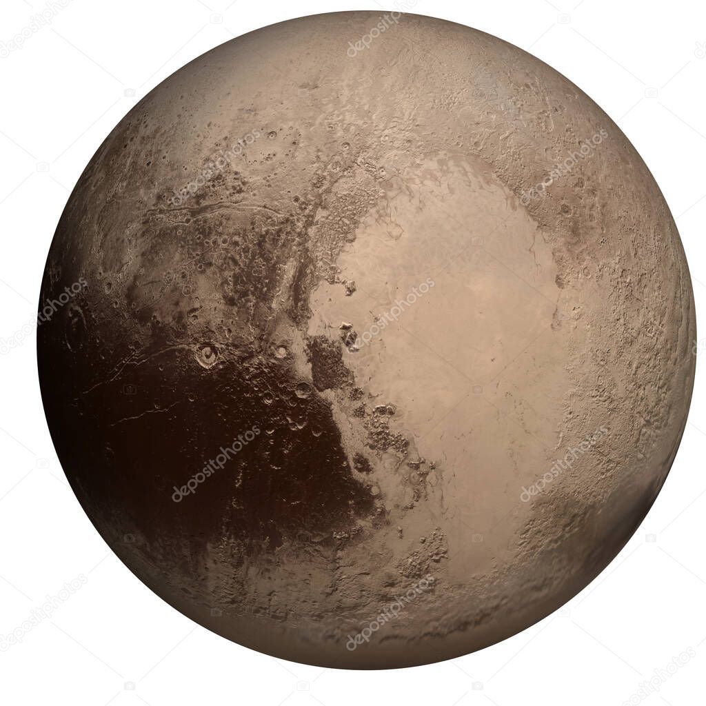 Planet Pluto in colour