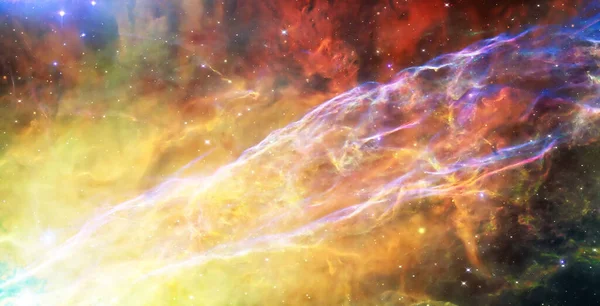 Vestige Coloré Supernova Quelque Part Dans Région Extérieure Voile Coquille — Photo