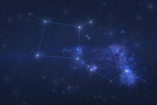 Πήγασος Αστερισμός Στο Διάστημα Αστέρια Αστερισμών Pegas Γραμμές Αστερισμών Στοιχεία — Φωτογραφία Αρχείου