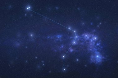 Dış uzayda yıldız takımyıldızı.