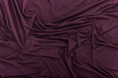 Buruşuk koyu pembe bez doku arka plan