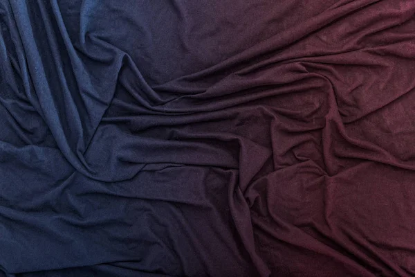 Wrinkled Red and Blue Cloth Texture Background