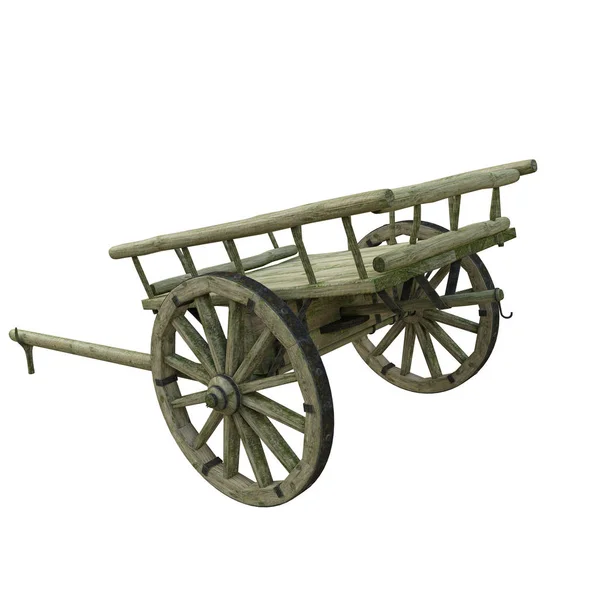 Wooden cart — Stock Photo, Image