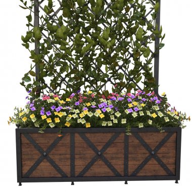 Pergola çiçekli