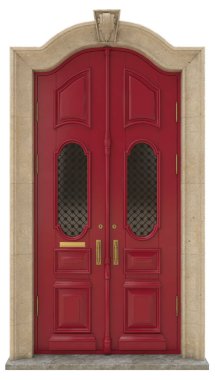 Pirinç ve altınla donatılmış giriş grubu için klasik giriş kapıları ve malikaneler.