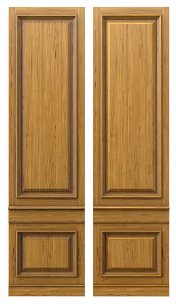 Klasyczny Drewniany Panel Drewna Fornirem Elementami Złota Patyny Klasycznych Wnętrz — Zdjęcie stockowe